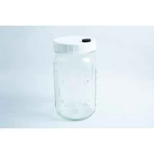 1 Liter Ball Jar with injection port and Air Filter