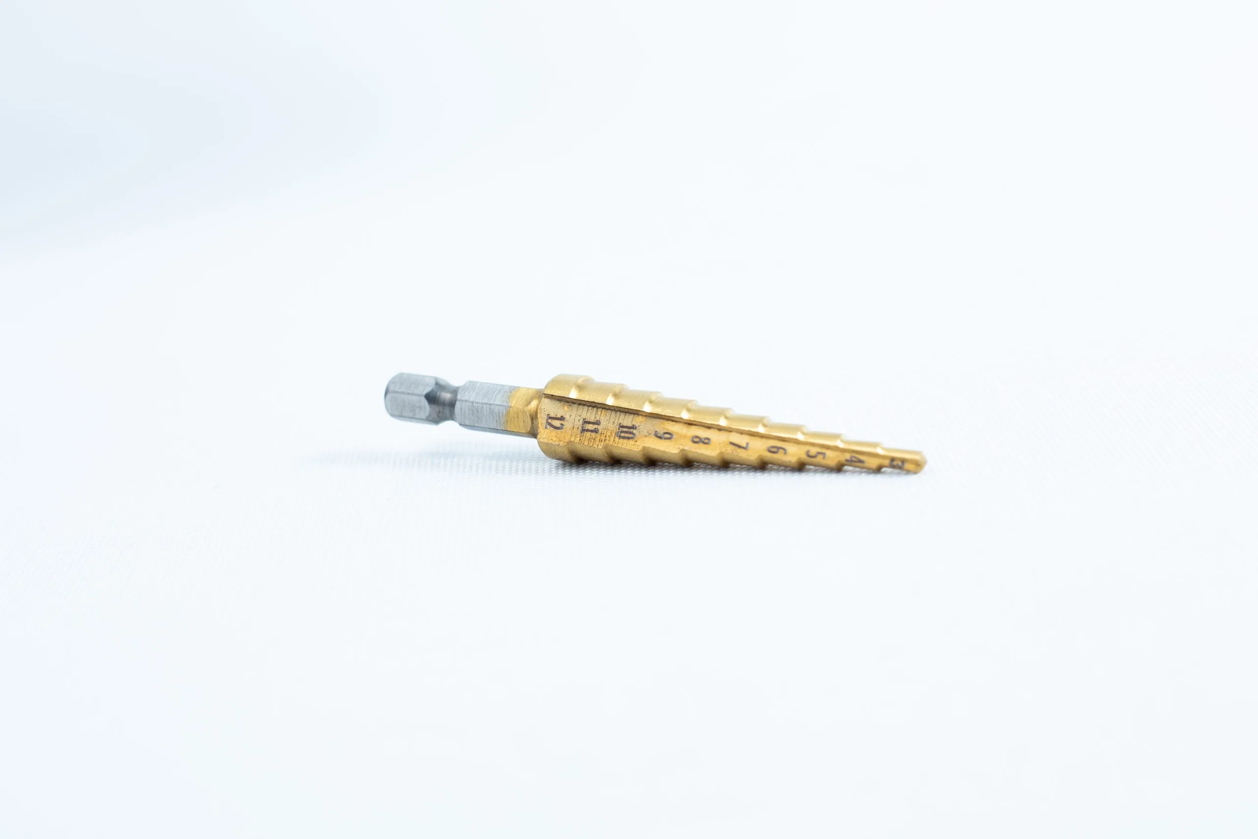 Drill Bit for holes size 3mm-12mm Titanium Coated front view