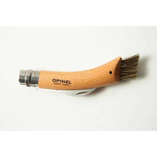 Opinel No 8 Folding Mushroom Knife – Beech Handle – Stainless Steel 1