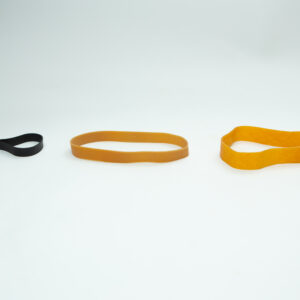 The Fruiting Rubber Band for Mushroom Growing 10pcs set includes reusable bands in various sizes and colors (black, brown, yellow), perfect for mushroom cultivation.